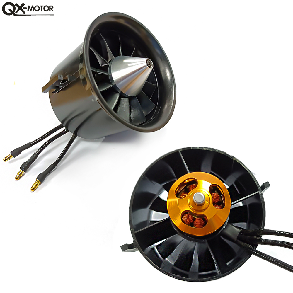 Moteur Brushless QF2827 2600KV Avec Ventilateur EDF 70mm Et 12 Pales - Pour Modélisme 4S - Marque JMT