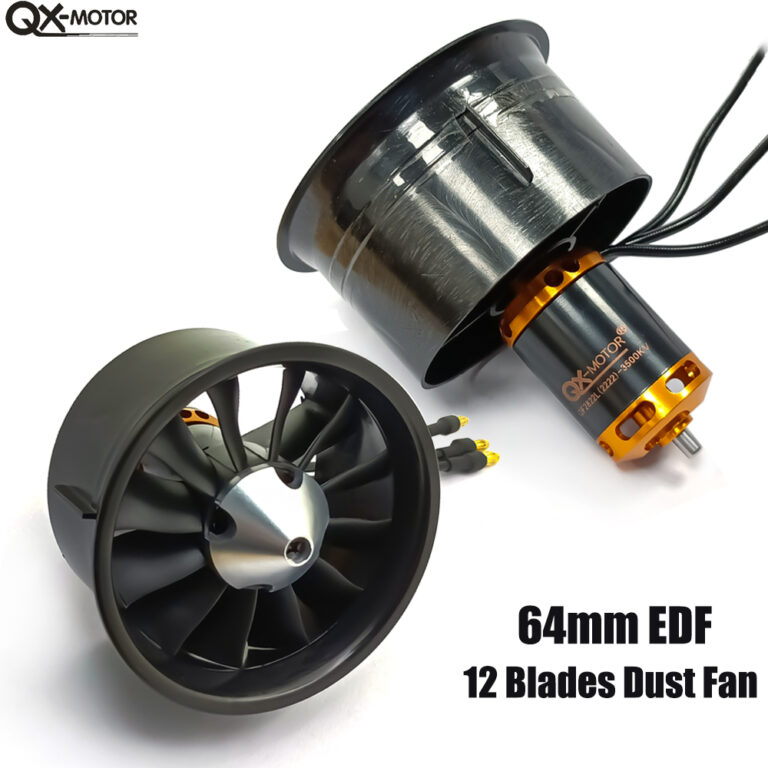 QX-MOTOR New 64mm EDF 2200KV/2400KV/3500KV/3800KV Brushless Motor with ...