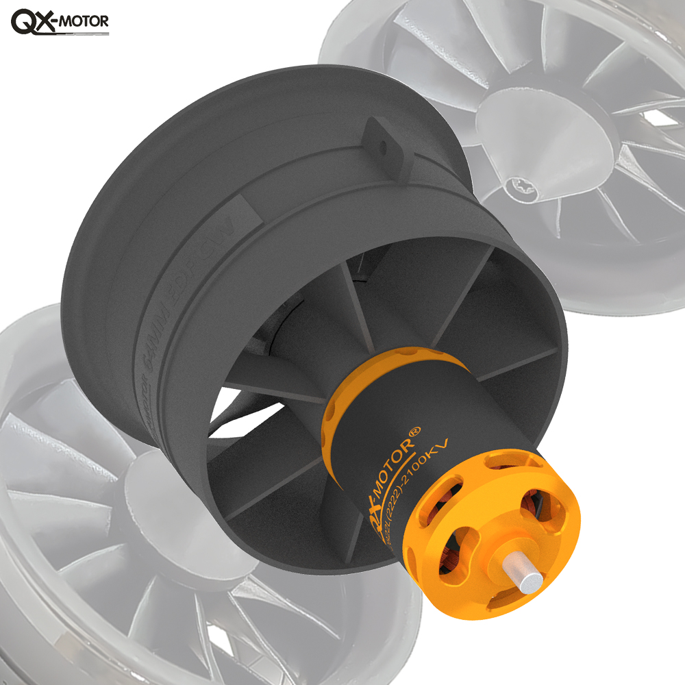 64mm EDF 12 Blades Ducted Fan CW CCW - QX-MOTOR